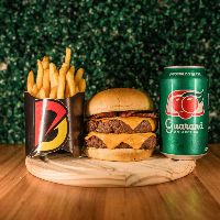 imagem1 DUPLO CHEDDAR BACON + 1 BATATA P + 1 GUARANÁ  LATA