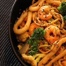 imagemYakisoba de Frutos do Mar (Camarão e Salmão) - 500g