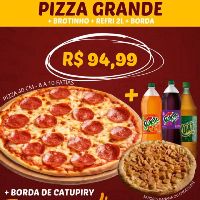 imagemPizza 40cm  + Borda Catupiry + Refri 2L+ brotinho de Banana