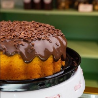 imagemBolo Vulcão Cenoura c/ Chocolate Belga