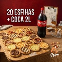 imagem20 esfihas + coca cola de 2l 