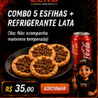 imagemCombo 5 Esfihas + Refrigerante Lata