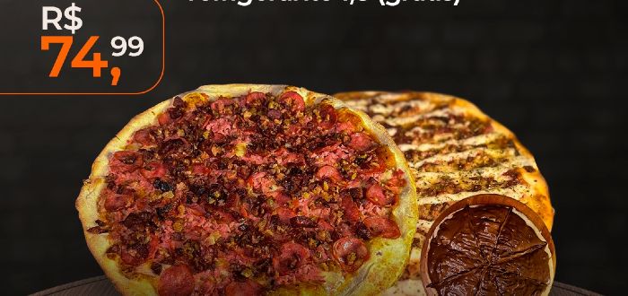 imagem do produto: 2 Pizzas Grandes 35cm + Broto Doce 25cm + Refri 1,5L