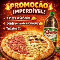 imagem1 Pizza 4 Sabores + Borda Catupiry +  Refrigerante 2L Grátis 