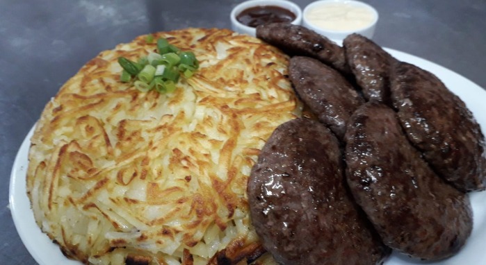 imagem do produto: Hambúrguer Artesanal com Batata Rostie