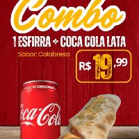 imagemCombo de 1 Esfirra + 1 coca lata 