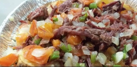 imagem do produto: Batata Recheada Carne Seca