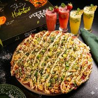 imagemEDIÇÃO NAMORADOS: "Não tô com fome... (Mas vou roubar o seu!)  PIZZA 35 CM + 4 SUCOS