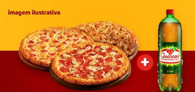 imagem do produto: 1 pizza média + refrigerante 1,5 L