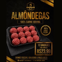imagemAlmôndegas Artesanais 100% Carne Bovina (12 Unidades )