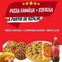 imagemPizza Família + Refri 2Lt + 4 Esfihas Doces 