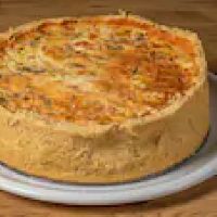imagemQuiche inteira de alho poró