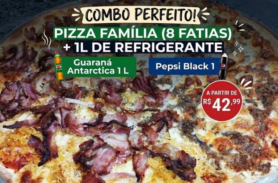 imagemCombo F 8 fatias + refri 1 lt