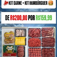 imagemKIT CARNE + KIT HAMBÚRGUER 
