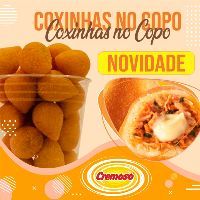 imagem do produto: Copo com 10 coxinhas de Calabresa e Queijo
