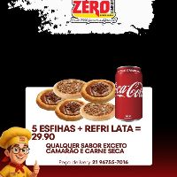 imagemCombo 5 Esfihas + Refrigerante Lata
