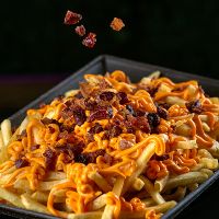 imagemBatata Frita com Cheddar e Bacon