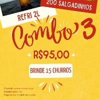 imagemCombo 200 salgadinhos 