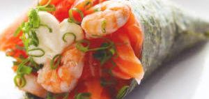 imagem do produto: Temaki camarão e salmão 