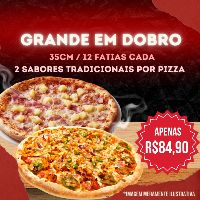 imagemDUAS PIZZAS GRANDES 35cm cada 