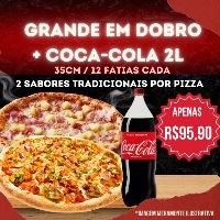 imagemDUAS GRANDES + Coca-Cola NORMAL 2L