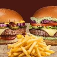 imagemCombo 2 Burgers de 120g + 1 Batata Frita