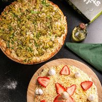 imagemCombo Gigante - 1 Pizza Grande Salgada + 1 Pizza Média Doce