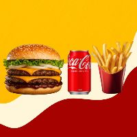 imagemDuplo X Picanha + Batata + Coca Cola Lata 310 ml