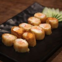 imagem do produto: Hot Harumaki ( camarão, salmão e kani)