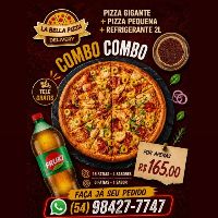 imagemPizza Gigante + Pequena + Refrigerante guaraná fruki 2l L