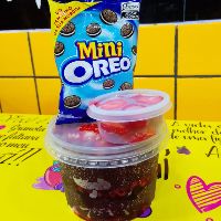 imagem(promoção de Outono) Açaí 500ml +1 Mini Oreo +1 Pote de Frutas 