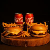imagemCombo Duplo Cheese Bacon + Cheese Burger