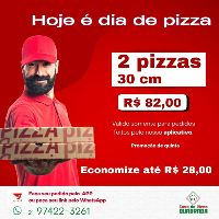 imagem2 pizzas de 30 cm por 85,00