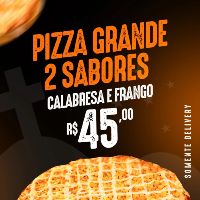 imagempizza grande - frango/ calabresa 