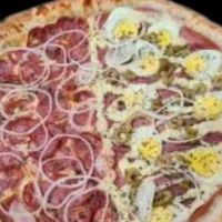 imagemPizza Média (35cm) - 1/2 Calabresa + 1/2 Portuguesa