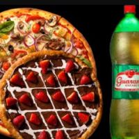imagemCombo 2 Pizzas - 1 Pizza Média (35cm) + 1 Doce Baby (25cm) + Refri 1,5l