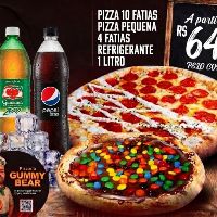 imagemCombo G Pizza Grande 10 ft + Pequena 4 ft + refri    