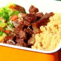 imagemCarne de Sol c/ Calabresa, Farofa e Salada
